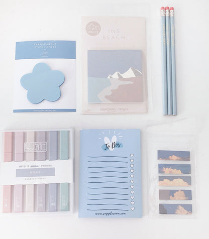 Calming blues Stationery Set