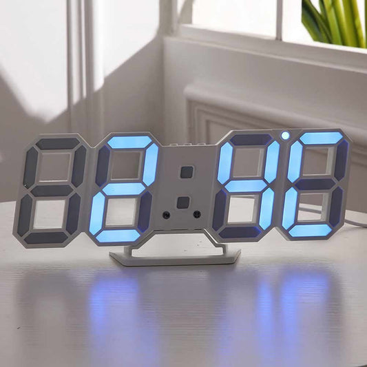 Aesthetic LED Digital clock with alarm | Desk /wall mount - Supple Room