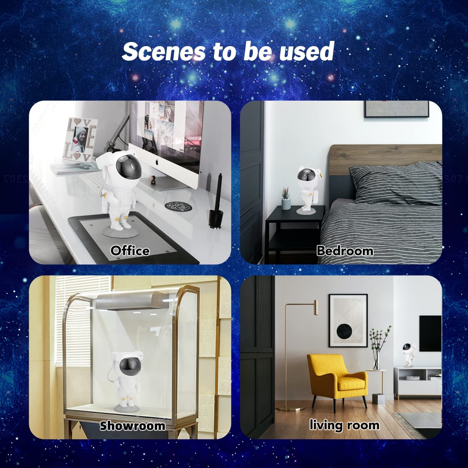 AstroGlow Galaxy Projector with remote control - Supple Room