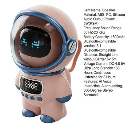 Astronaut Smart Bluetooth Speaker | Alarm clock /Night light - Supple Room