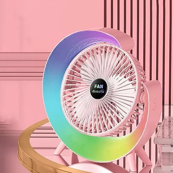 Aura Cool ambient lamp cum fan for table/bedside/kitchen - Supple Room