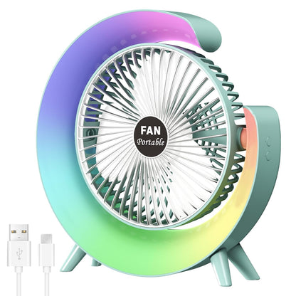 Aura Cool ambient lamp cum fan for table/bedside/kitchen - Supple Room