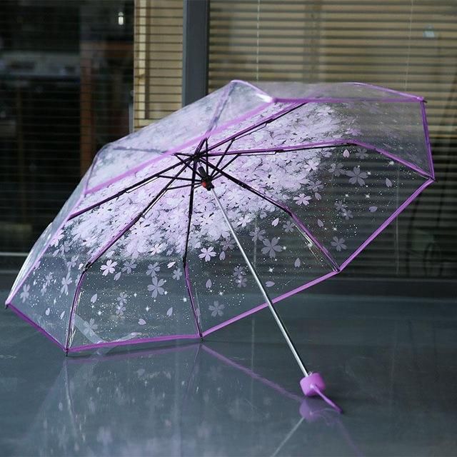Sakura Skies Clear Umbrella