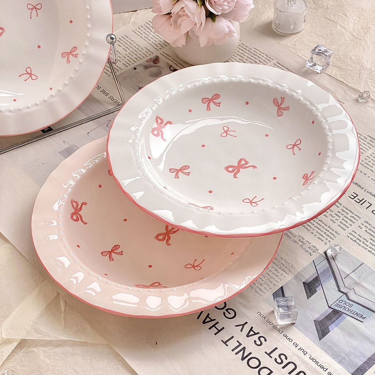 Pretty Little Bows Porcelain Plates 🎀