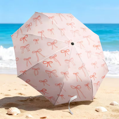 Blush Bows Umbrella | Automatic | UV & Rain Protection