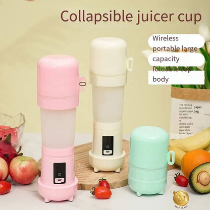 Pastel Coloured Portable Wireless Foldable Cup Blender