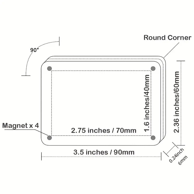 Beautiful memories Frameless Magnetic reuseable acrylic photo frame for refrigerator or metallic surfaces - Supple Room