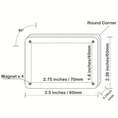 Beautiful memories Frameless Magnetic reuseable acrylic photo frame for refrigerator or metallic surfaces - Supple Room