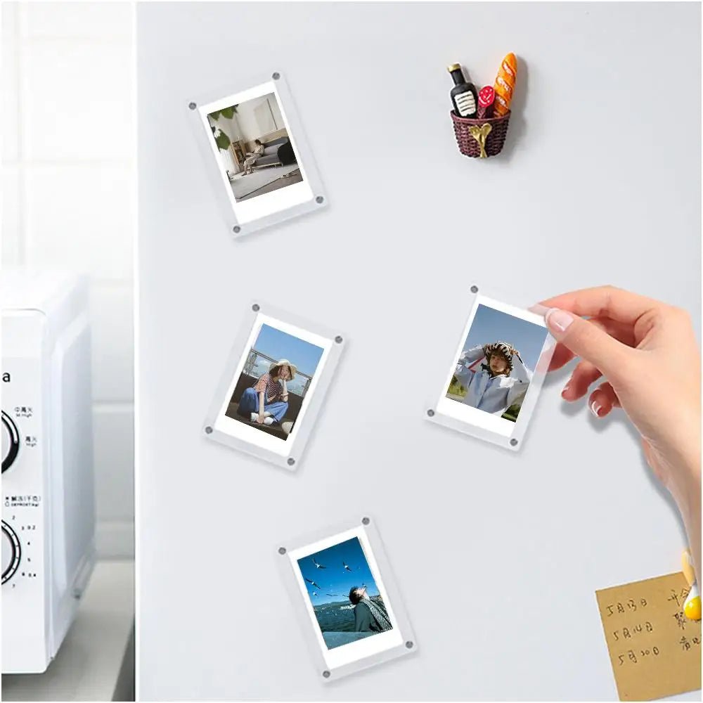 Beautiful memories Frameless Magnetic reuseable acrylic photo frame for refrigerator or metallic surfaces - Supple Room