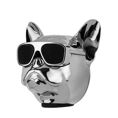 Bulldog Beats Silver wireless bluetooth speaker - Supple Room