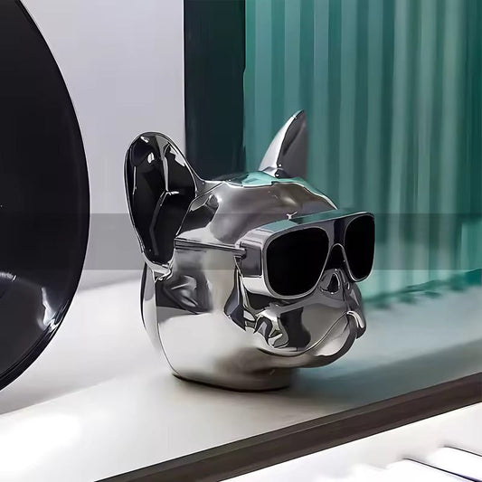 Bulldog Beats Silver wireless bluetooth speaker - Supple Room