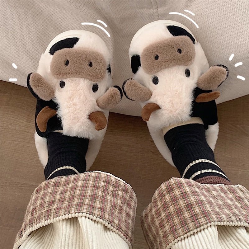 Cow - zy Slippers | Available in 3 sizes - Supple Room