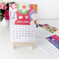 Cute Floral 2024 Calendar Cards with Easel Stand | A6 Size | 4.1 x 5.8 inches - Supple Room