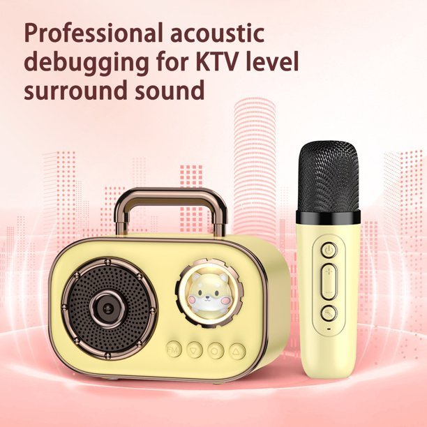 Cute kitty Wireless Karaoke Microphone, Bluetooth 5.3 Speaker with Microphone - Supple Room