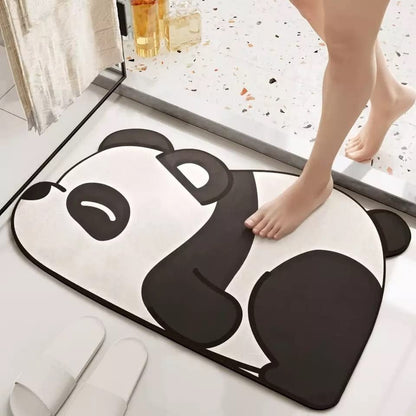 Cute Panda Anti slip absorbent Mat (40x60 cm) - Supple Room