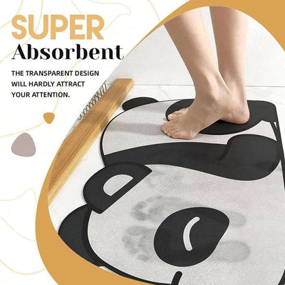 Cute Panda Anti slip absorbent Mat (40x60 cm) - Supple Room