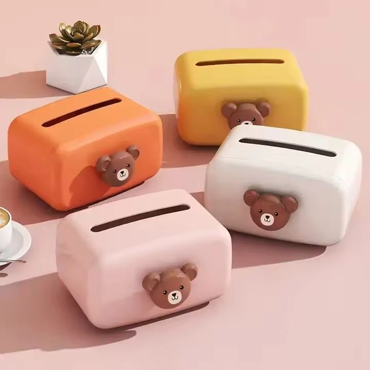 Cute Teddy Tissue Box - Supple Room