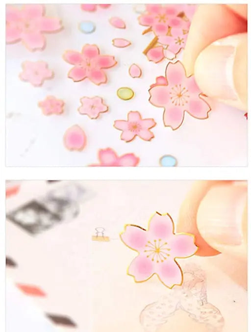 Sweet cherry blossom 3D Sticker Set (Pack of 2)