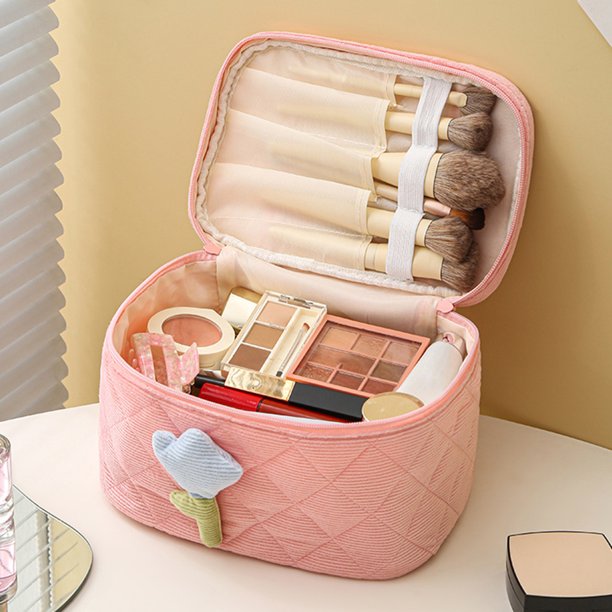 Cozy Tulip Korean Vanity Pouch