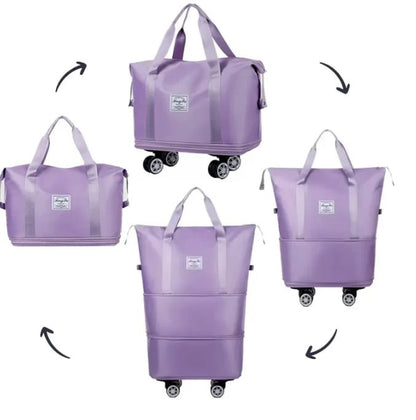 Subtle Large Capacity expandable Folding Travel Bag with wheels