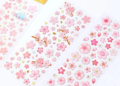 Sweet cherry blossom 3D Sticker Set (Pack of 2)