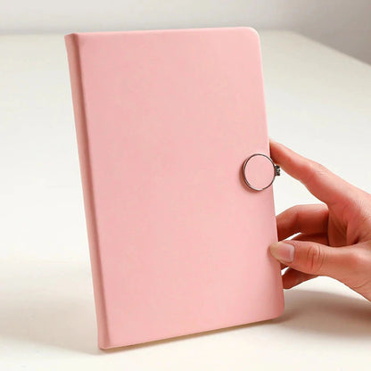 Enchanted Pastels Magnetic Lock PU Leather Journal | 188 Ruled Pages | A5 size - Supple Room