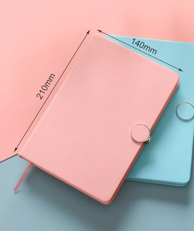 Enchanted Pastels Magnetic Lock PU Leather Journal | 188 Ruled Pages | A5 size - Supple Room