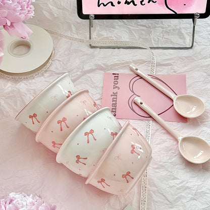 A Little Bowl of Love Set with spoons (4 pcs)