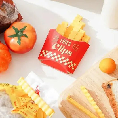 French Fries Sealing Clips Clamp with fridge magnet (12 pcs) - Supple Room