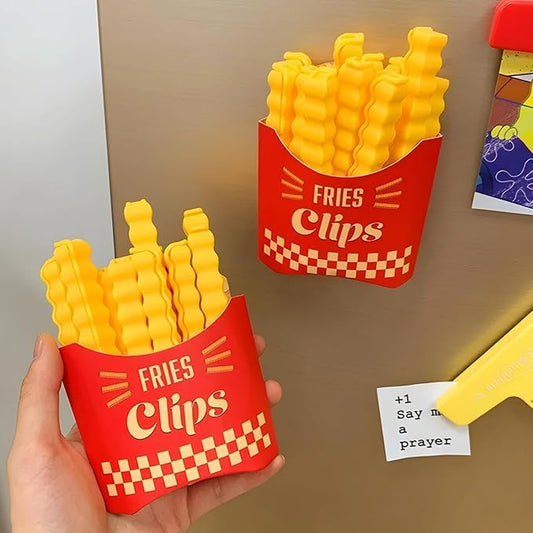 French Fries Sealing Clips Clamp with fridge magnet (12 pcs) - Supple Room