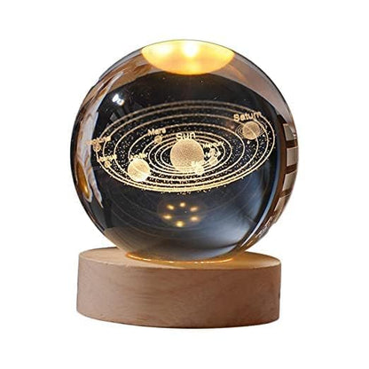 Galaxy Glow Crystal Sphere | 3D - Supple Room