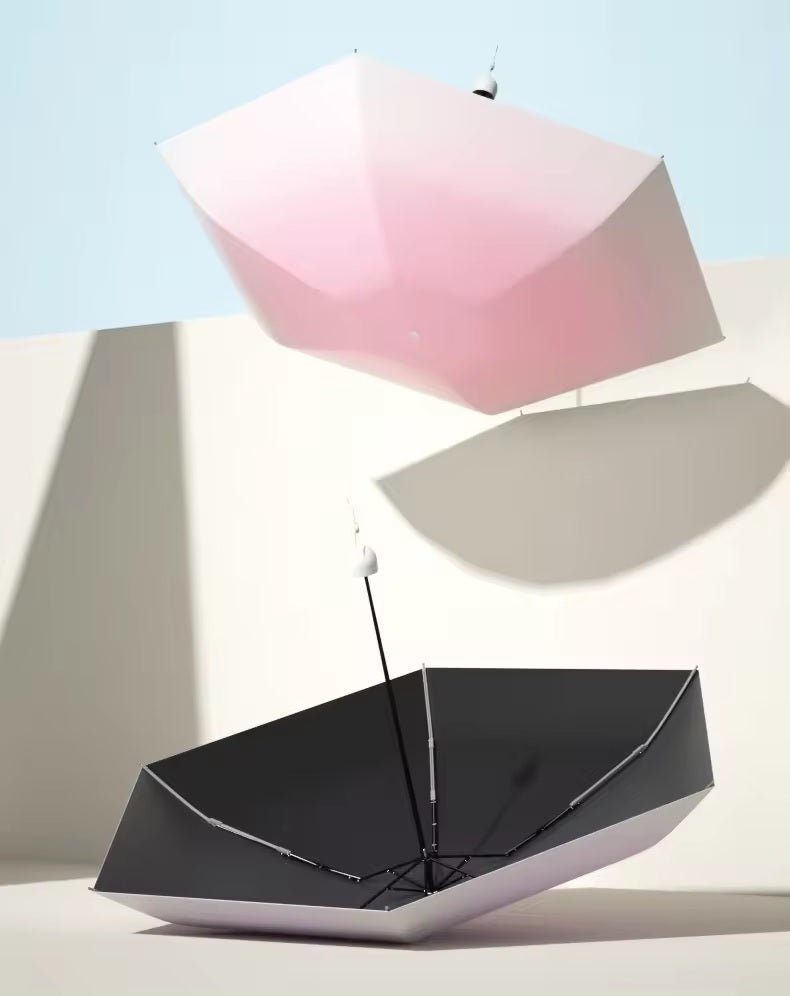 Gradient 5 Fold Small And Portable Manual umbrella Suitable For Both Sunny And Rainy - Supple Room