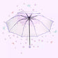 Japanese Sakura tri fold manual transparent umbrella - Supple Room