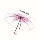 Japanese Sakura tri fold manual transparent umbrella - Supple Room