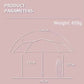 Lace Charm Elite pink automatic umbrella - Supple Room