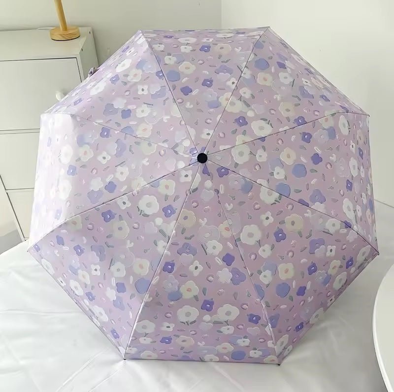 Lilac Garden Automatic Umbrella for Sun & rains - Supple Room