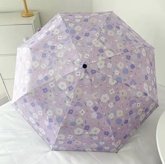 Lilac Garden Automatic Umbrella for Sun & rains - Supple Room