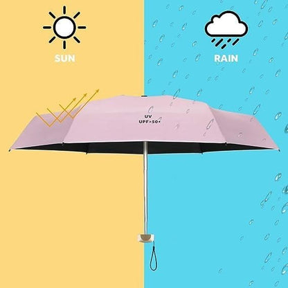 Luxe 6 fold manual umbrella for sun & rains | UV resistant - Supple Room