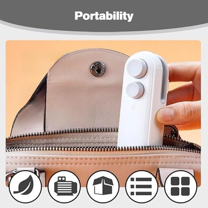 Portable 2 in 1 Vacuum Sealer+Cutter with Fridge Magnet - Supple Room