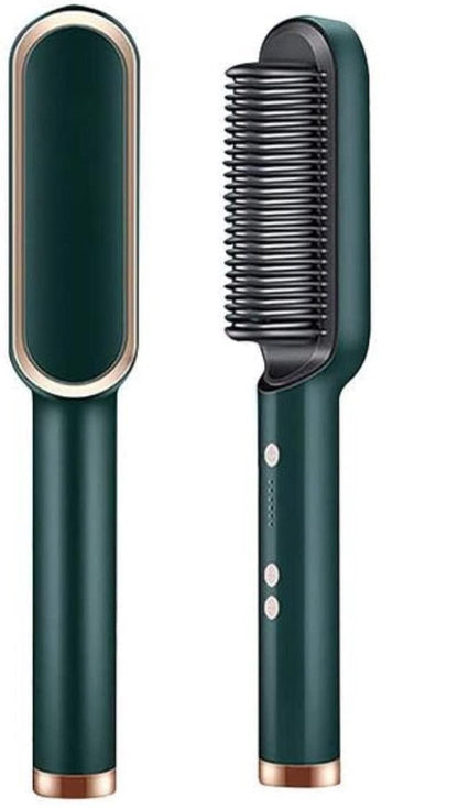 Portable Hair Straightener and Dryer Comb | Green - Supple Room