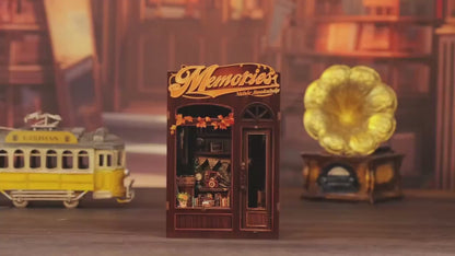 Memories Music Bookshop – DIY Bookstore Miniature Kit for your Bookshelf
