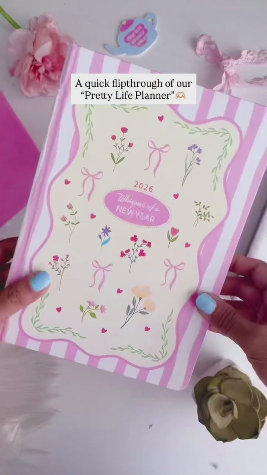 My Pretty Little Life 2026 Annual Planner with dates