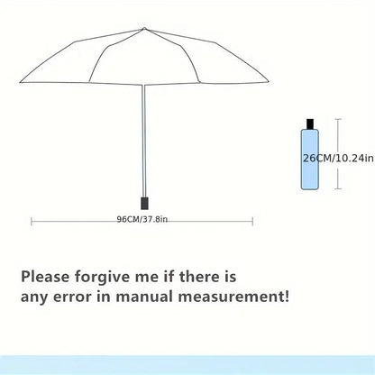 SkyBlue Plaid Shield Manual Umbrella | UV Protection & for Rains - Supple Room