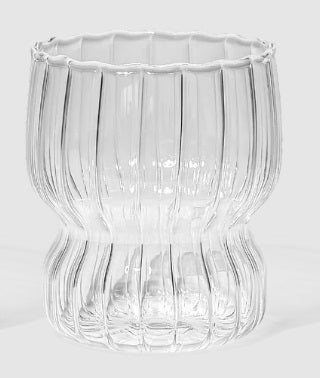 Ribbed Pinteresty Glass | Heat Resistant | Borosilicate | 280 ml