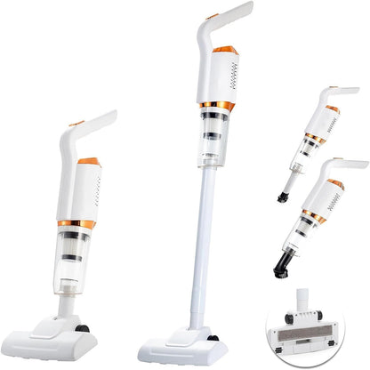 Stylish Cordless Vacuum Cleaner | White & Rose gold detailing - Supple Room