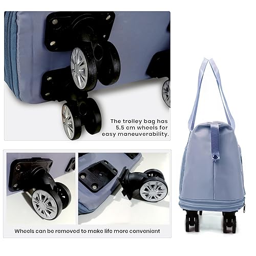 Subtle Large Capacity expandable Folding Travel Bag with wheels - Supple Room