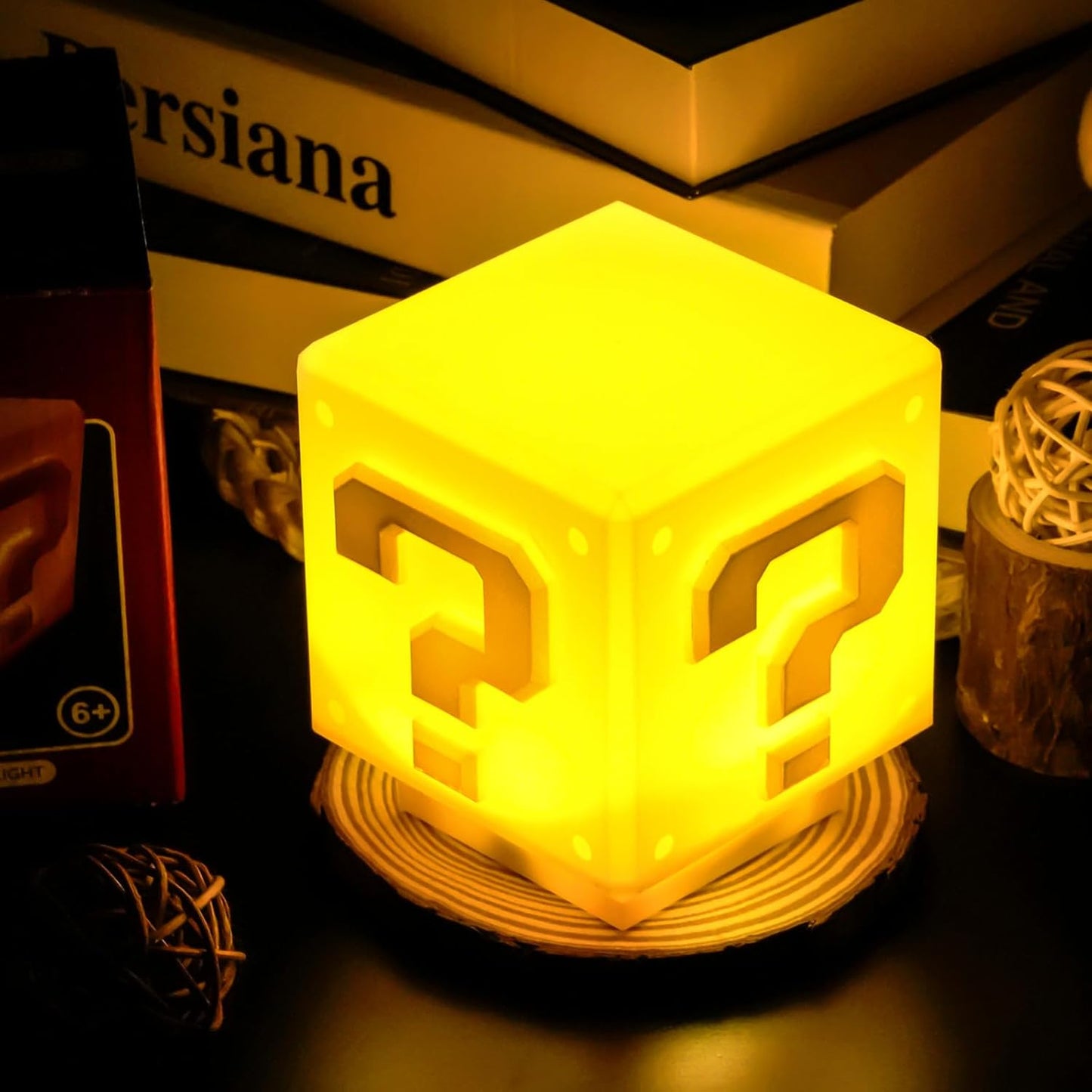 Super Mario 3D question mark lamp | Touch Switch Control, USB Rechargeable - Supple Room