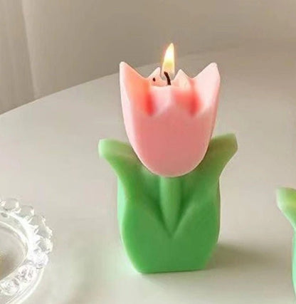 Tulip Blossom Candle | Available in 2 Colours - Supple Room