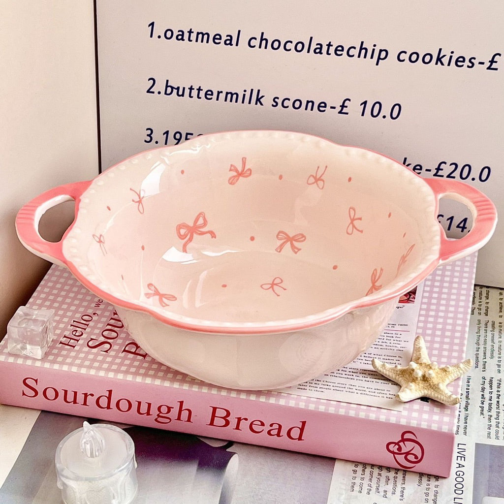 Little Bow Ceramic Serving Bowl 🎀