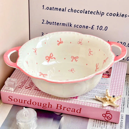 Little Bow Ceramic Serving Bowl 🎀